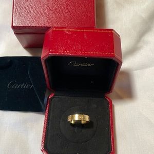 Cartier Love 18K 3-diamond ring